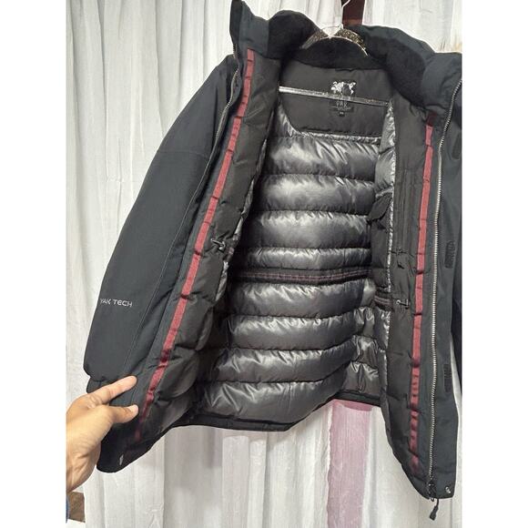 BLACK YAK Yak Tech Down Parka Jacket Fur Trim Hood Winter Insulated Coat 100 L - Picture 13 of 16